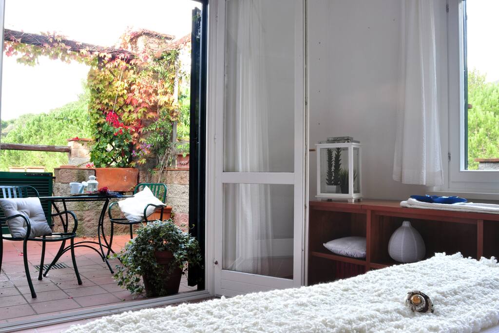 Bedroom window on the terrace