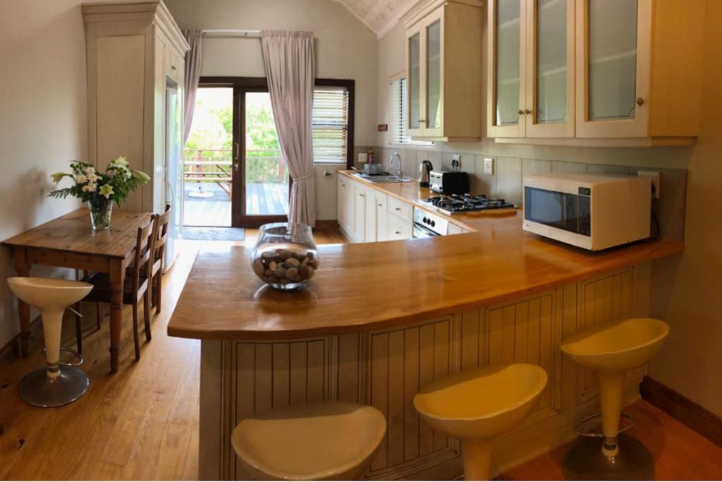 Kitchen from living area
