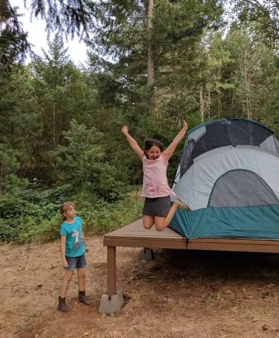 Helps make sure your tent is level