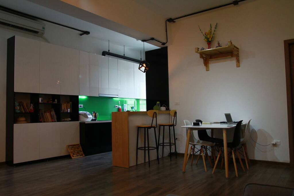 bar and kitchen