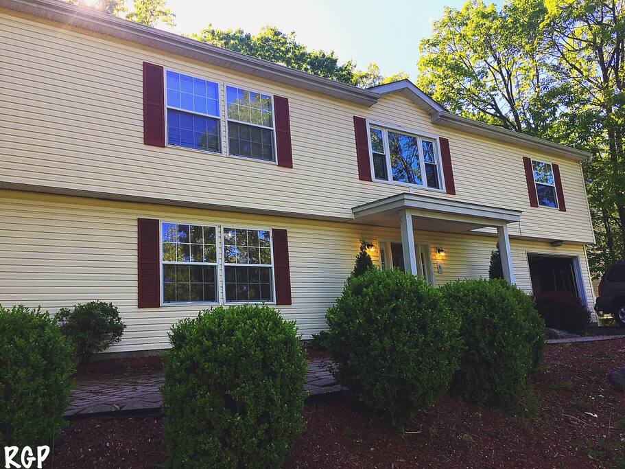 Front of House & partial view of patio