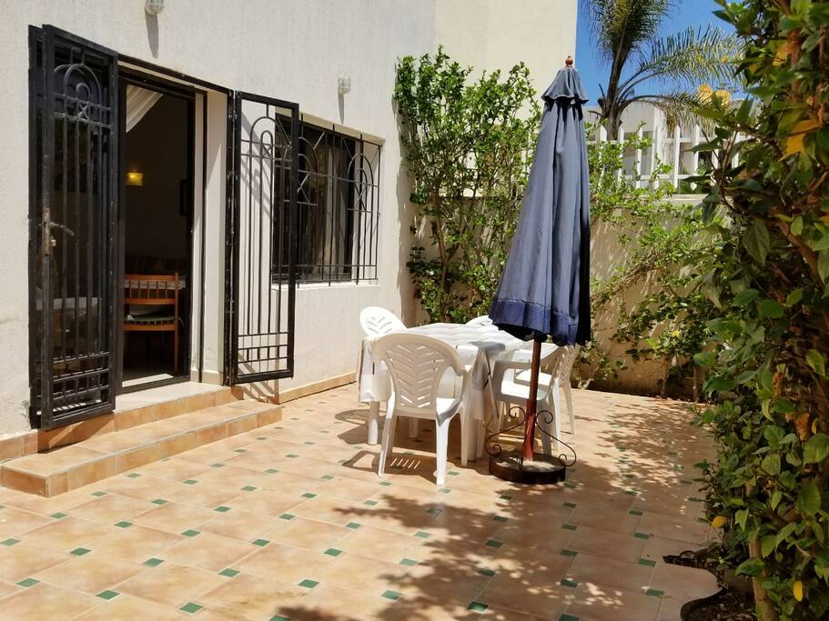 Terrasse arrière de la maison