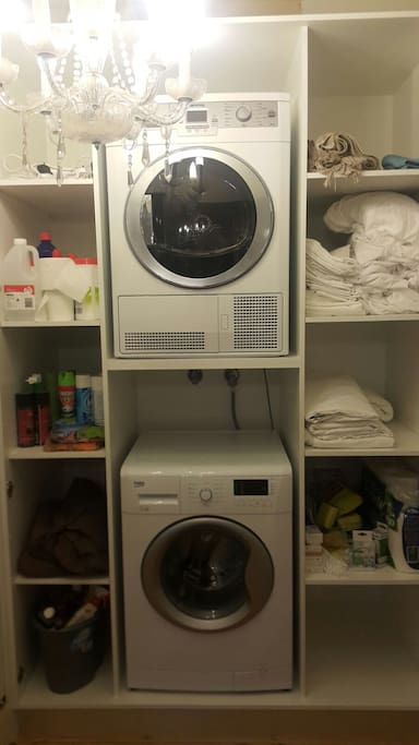 Washer and dryer access