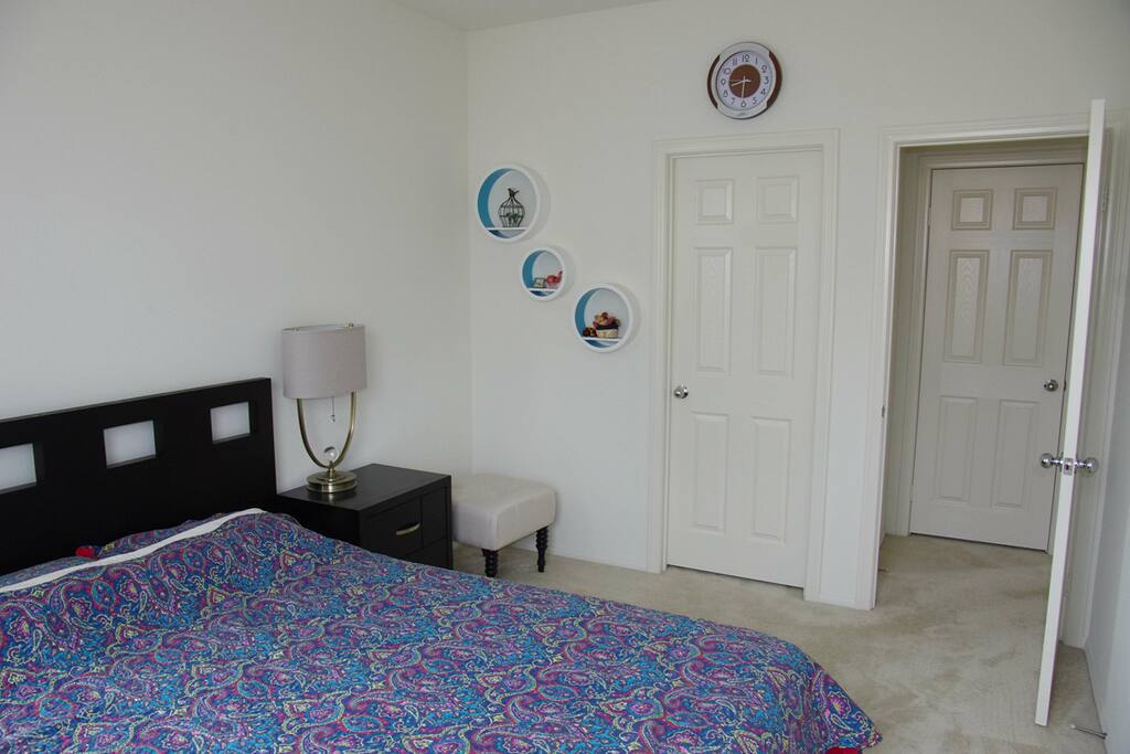 in the bedroom with storage room