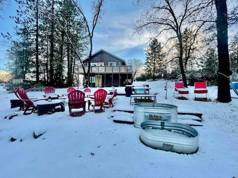 Shaver Springs 3 bedroom cabin fire place/fire pit