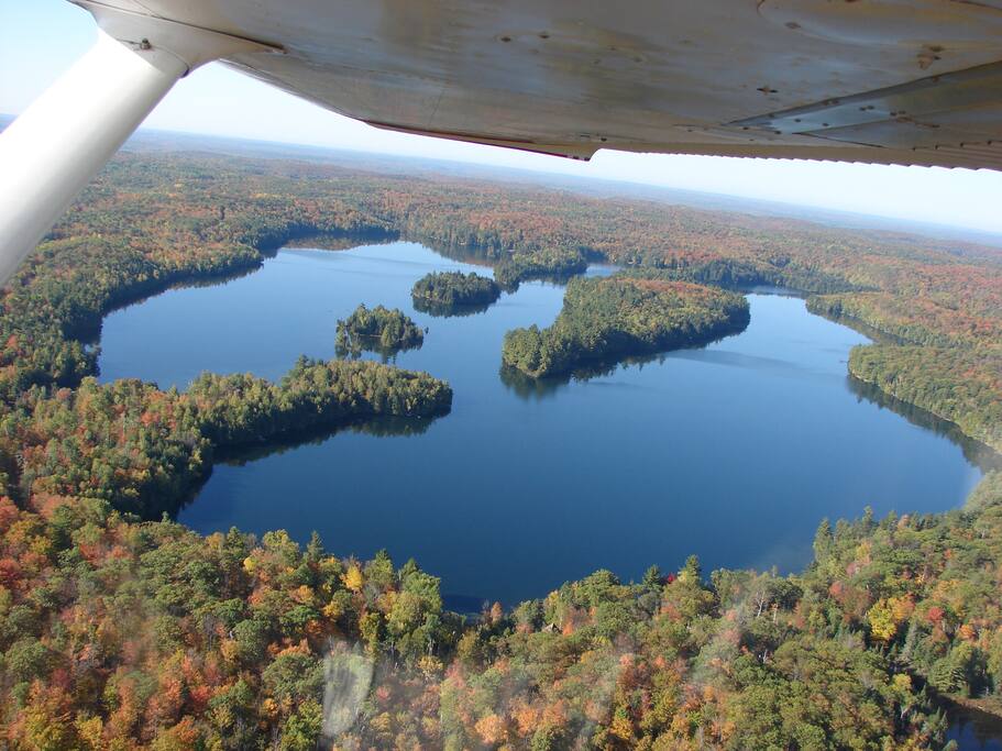 Mosque Lake from Air
