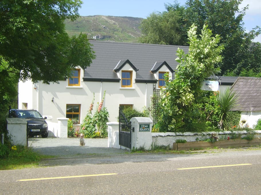 300 year old farmhouse, lovingly renovated, surrounded by beautiful views of the mountains and surrounding farmlands.