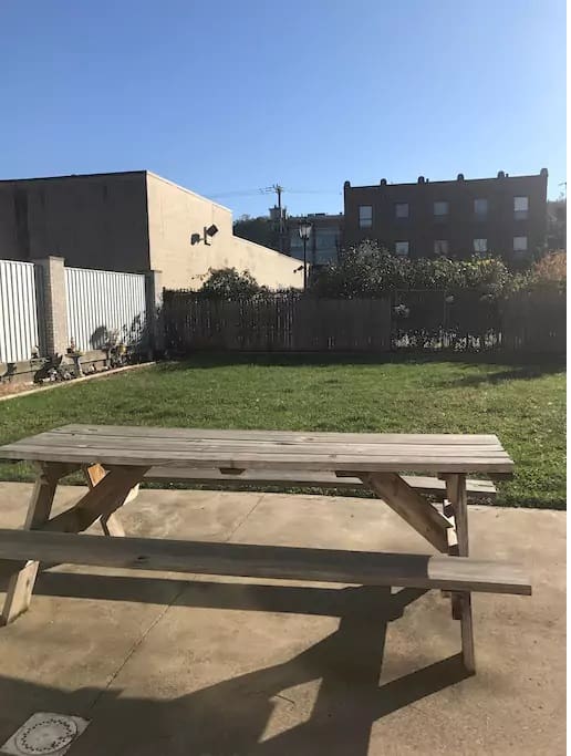 Beautiful fenced-in backyard