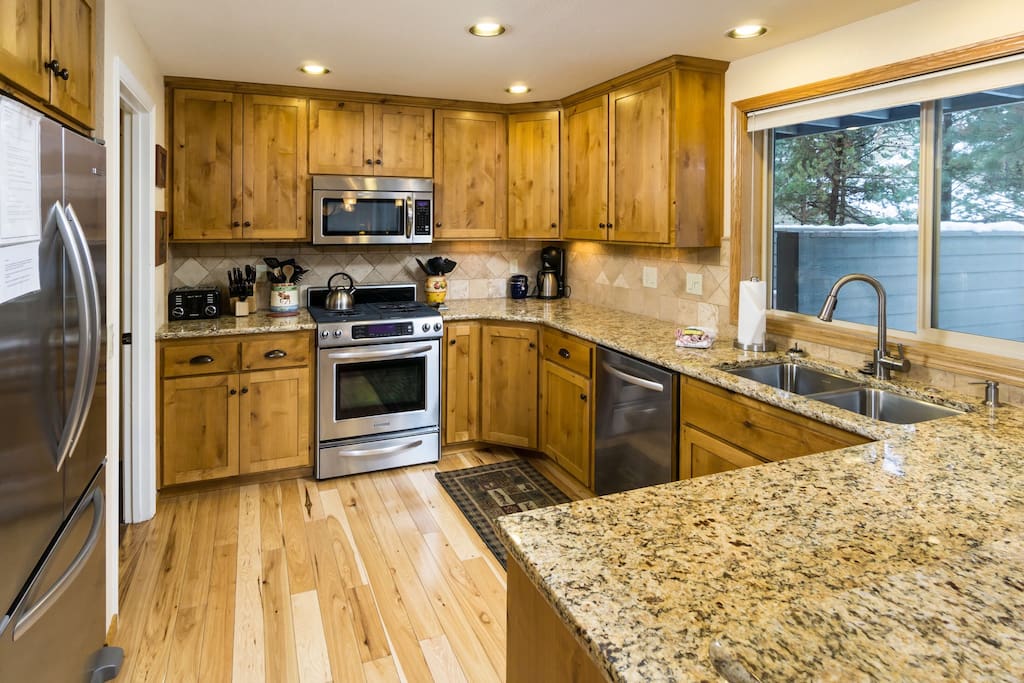 Well appointed kitchen including a Keurig with coffee included.