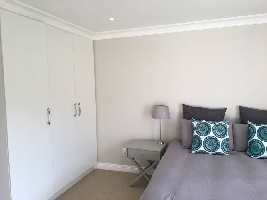 Plenty of storage space with built in cupboards.