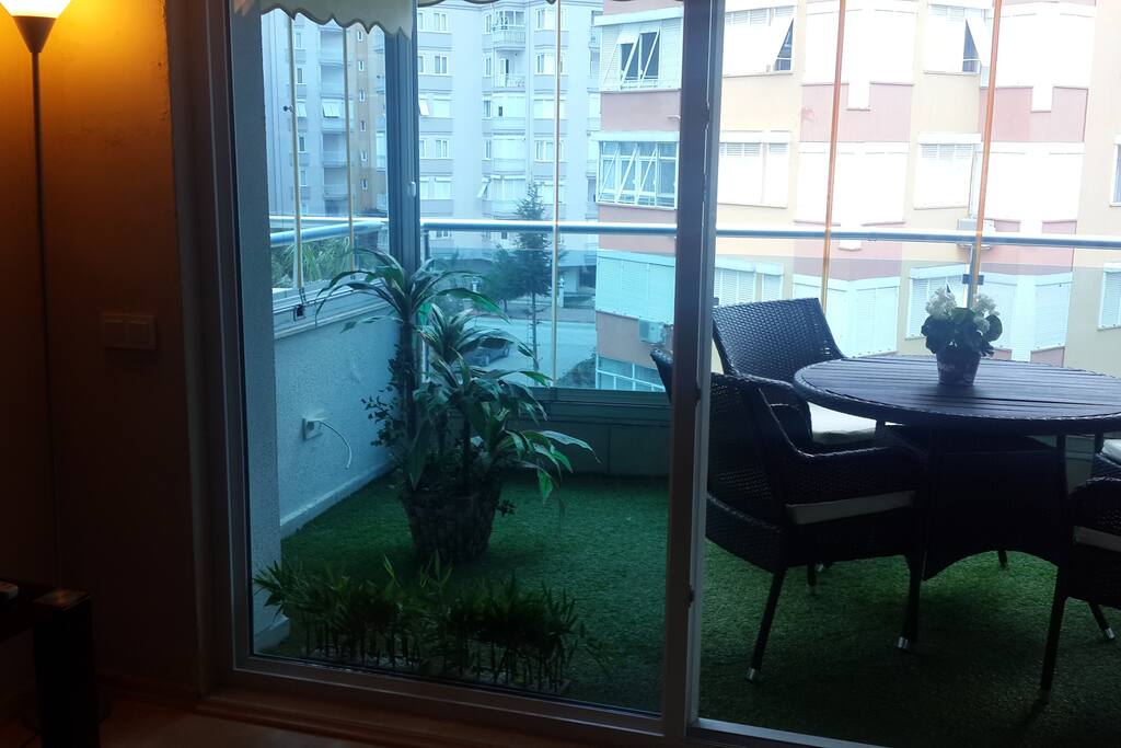 glassed balcony, can open