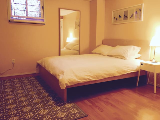 Close to Hospital- Yellow Bedroom.