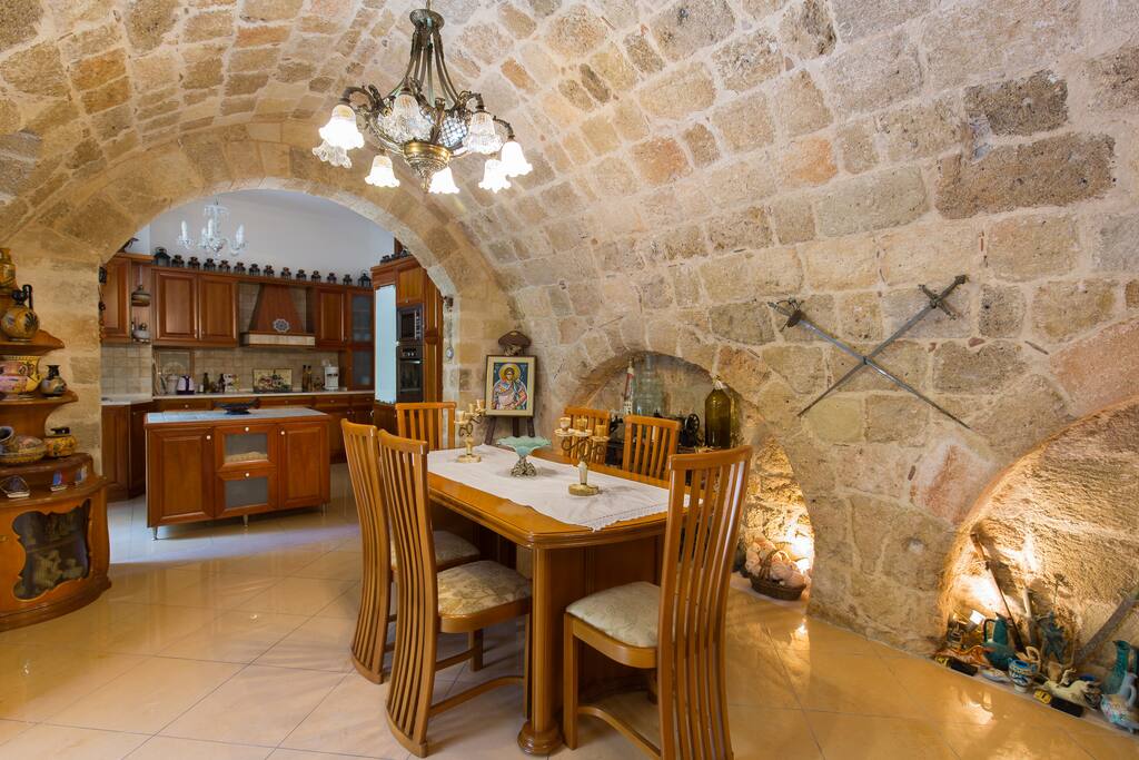 Dining area and kitchen