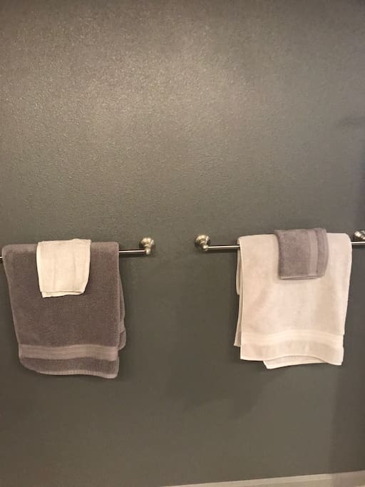 Your bath towels, washcloths