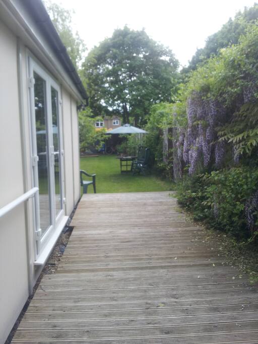 Decking and garden furniture
