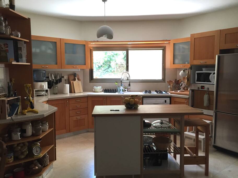 Fully stocked kitchen with all necessary appliances