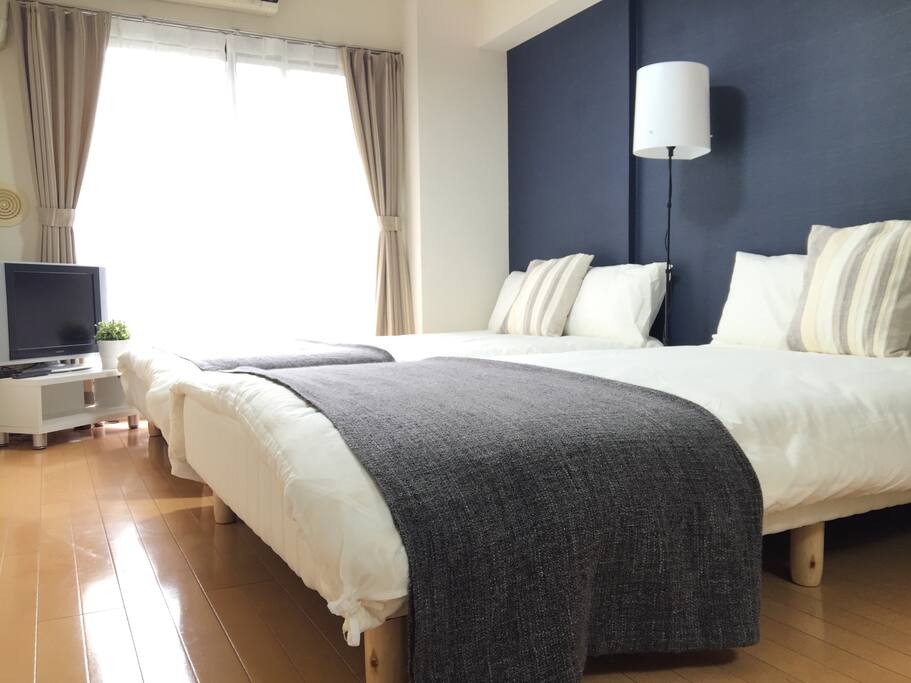 two double beds