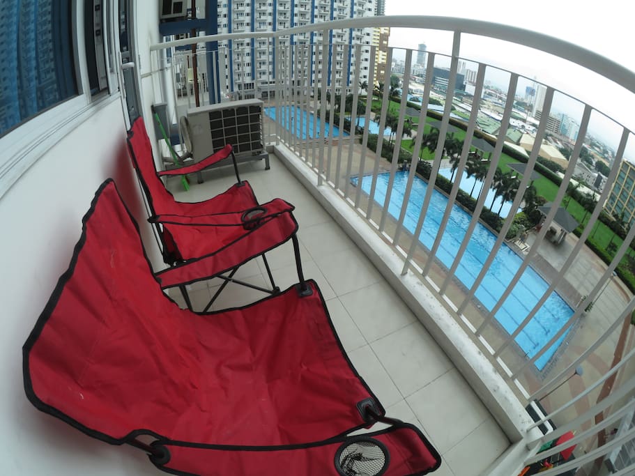 Balcony Facing Swimming Pool