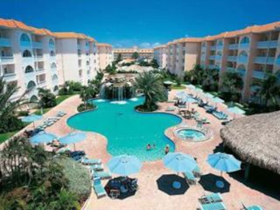 Trop features two huge pools...One with a waterfall & plenty of umbrellas to relax under or catch some Zzzz'sss...