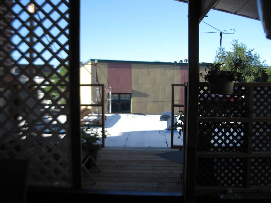 terrasse sur le toît avec BBQ