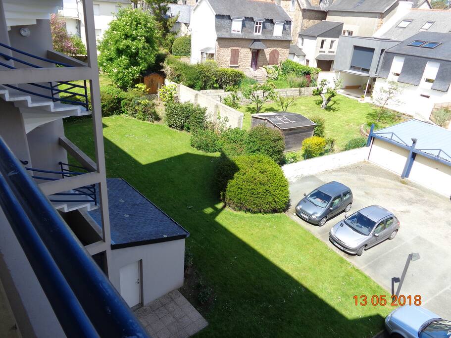 Cour et jardin de l'immeuble