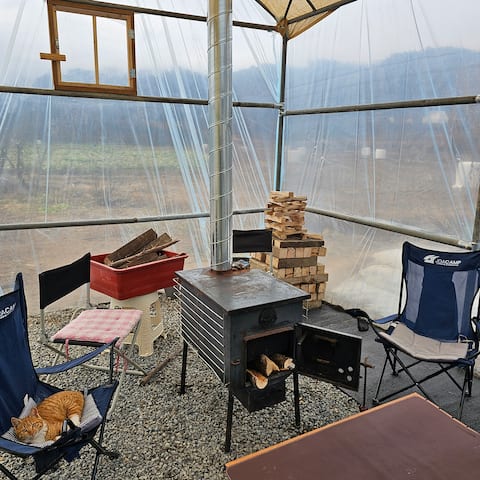 [Gumi, Gyeongbuk] Dog-friendly Good Morning Sunshine Bbokttulgeop Samgyeopsal Friendly B&B