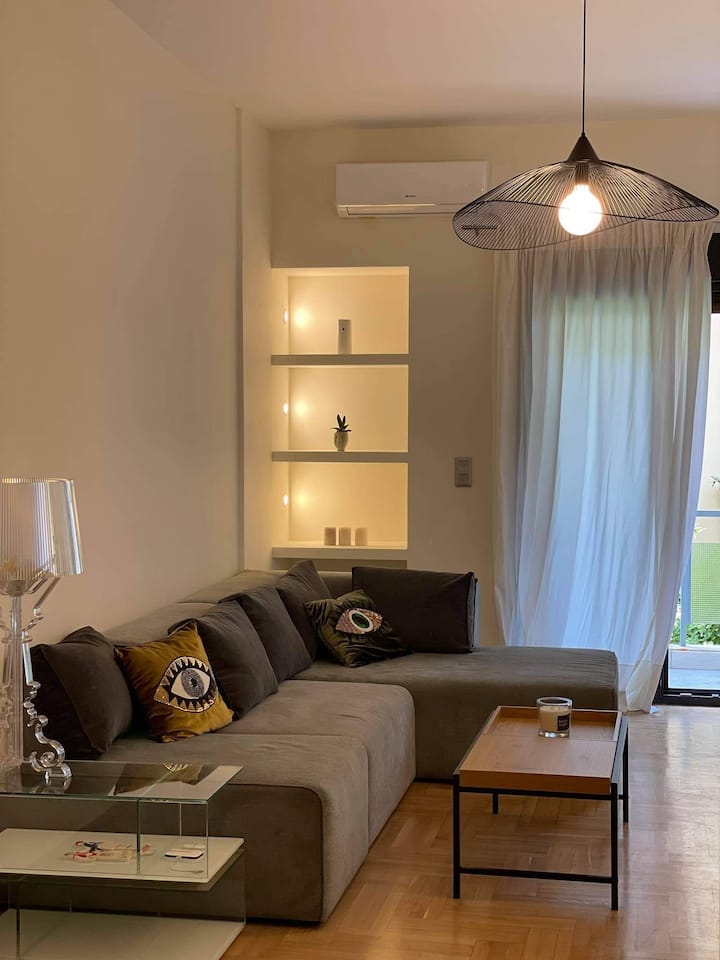 Vista de la sala de estar desde la entrada