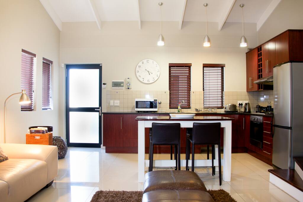 lounge kitchen area viewed from bedroom