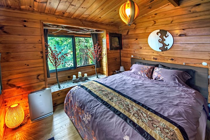 仙女湾（ Fairy 's Cove ）卧室，可欣赏稻田的美景