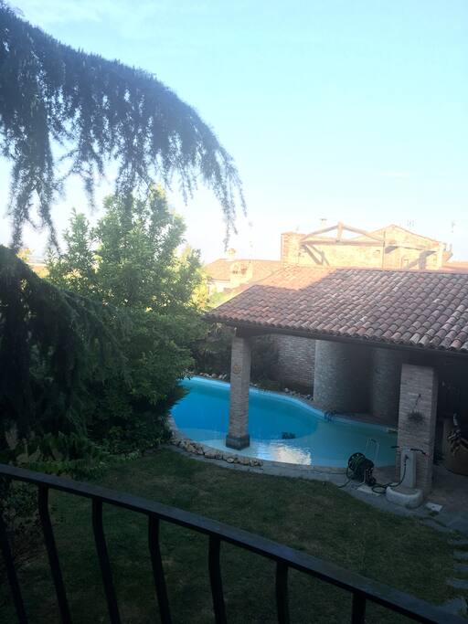 Vista dal balconcino della camera