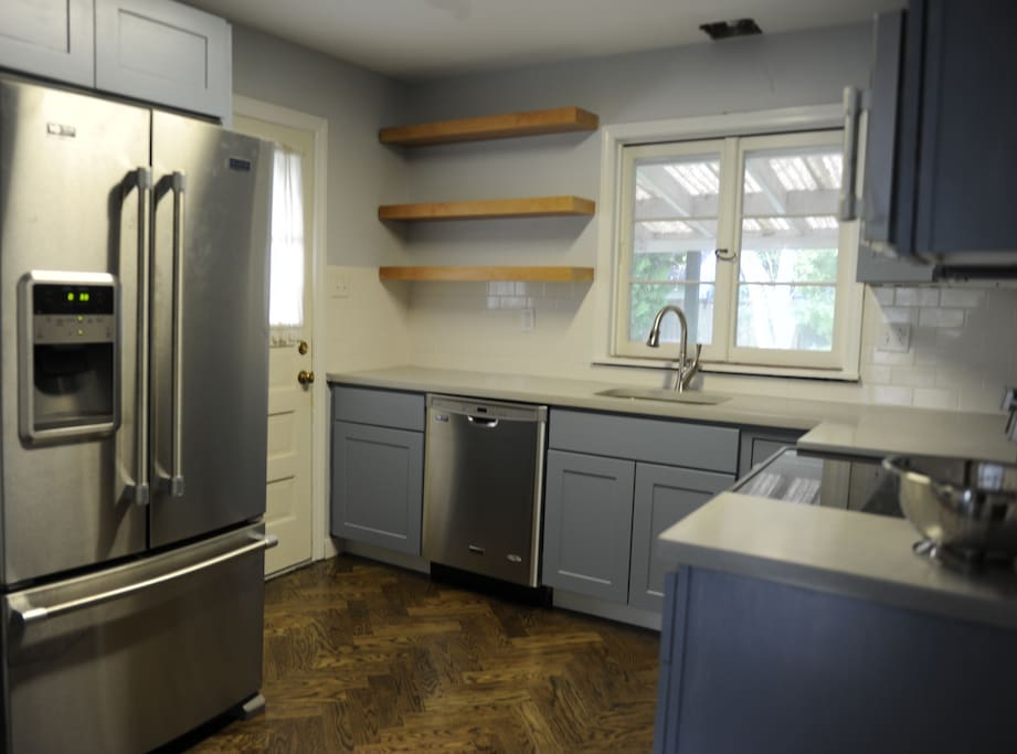 Brand new stainless steel appliances