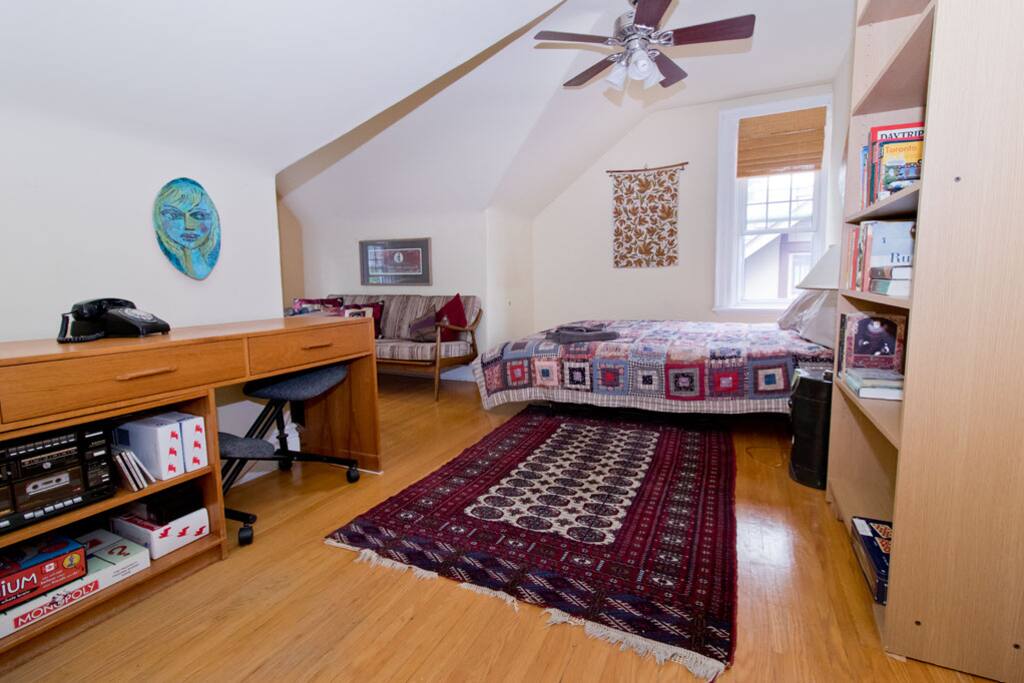 Spacious third floor room