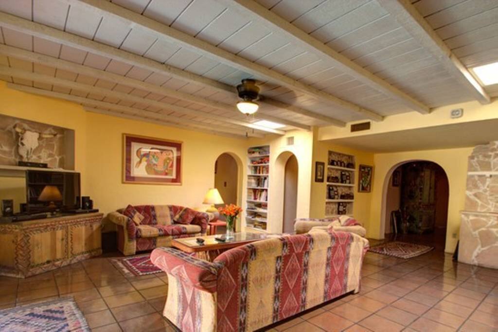 Living Room with Flat Screen TV