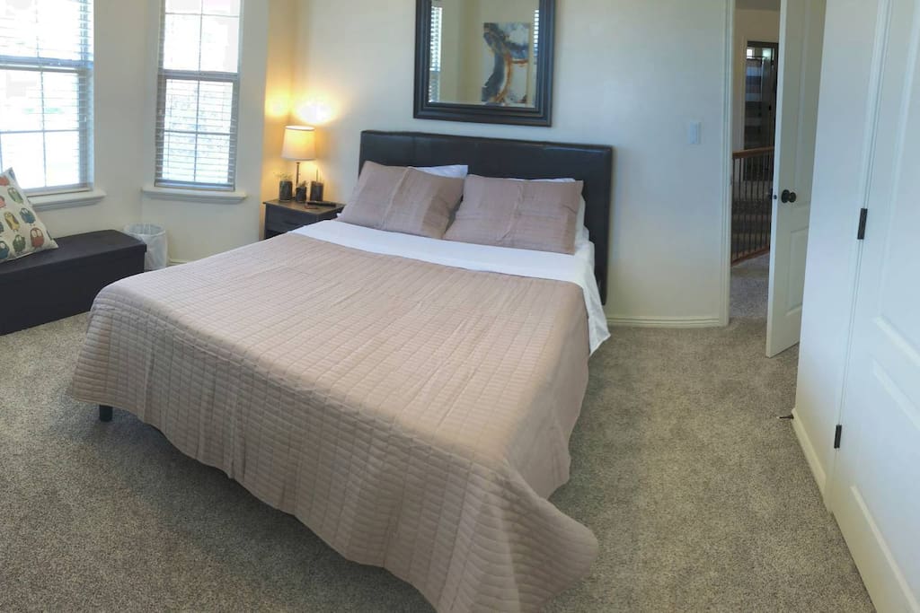 Enjoy this 12' Memory Foam queen-sized bed.