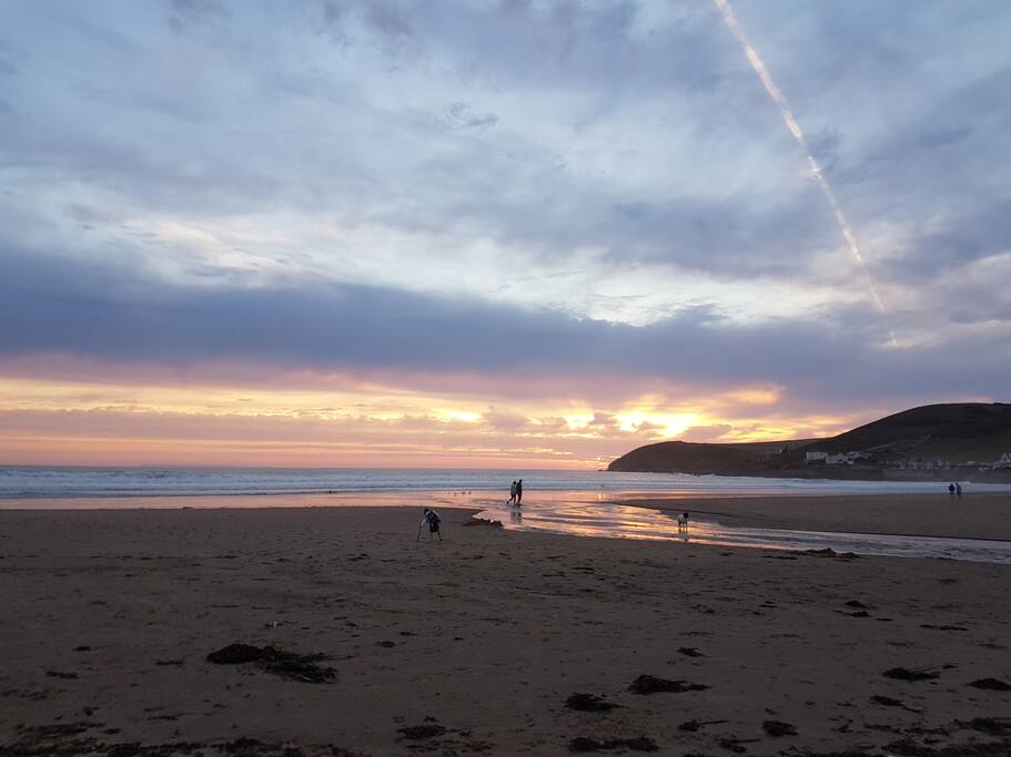 Croyde beach, 250m away along the beach path from the house.