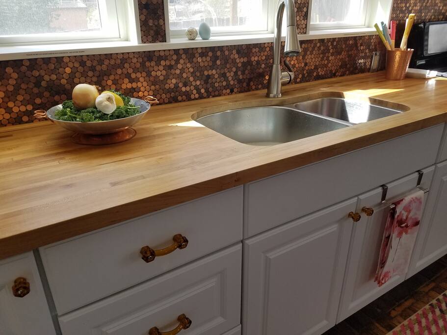 Butcher block countertops