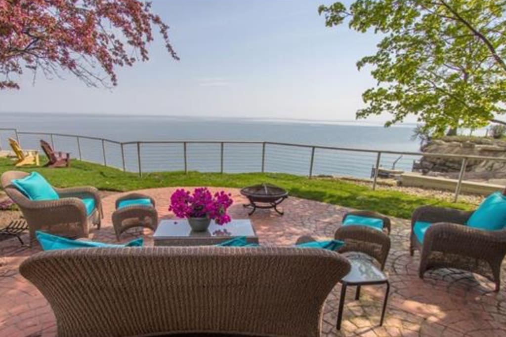 View of Lake Erie from patio
