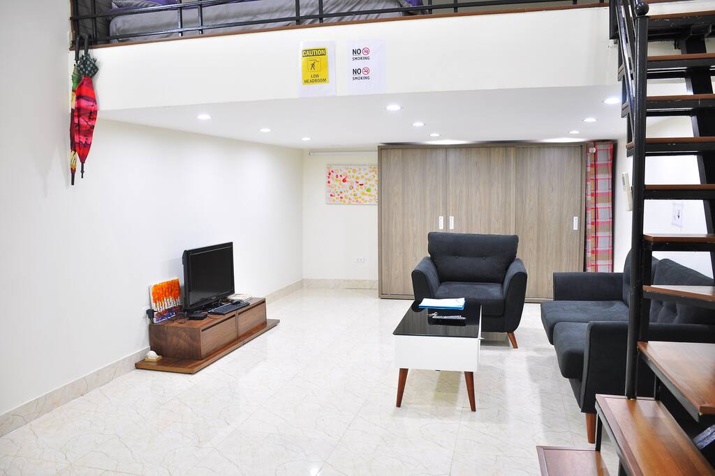 a large and lighted studio