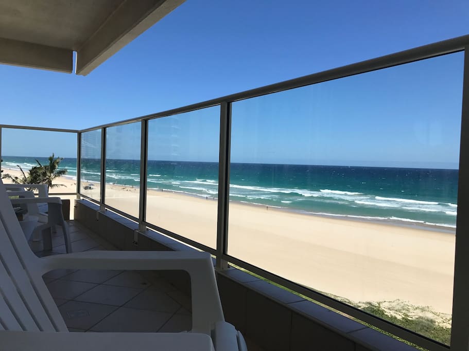 Balcony's galore that wrap around the living areas