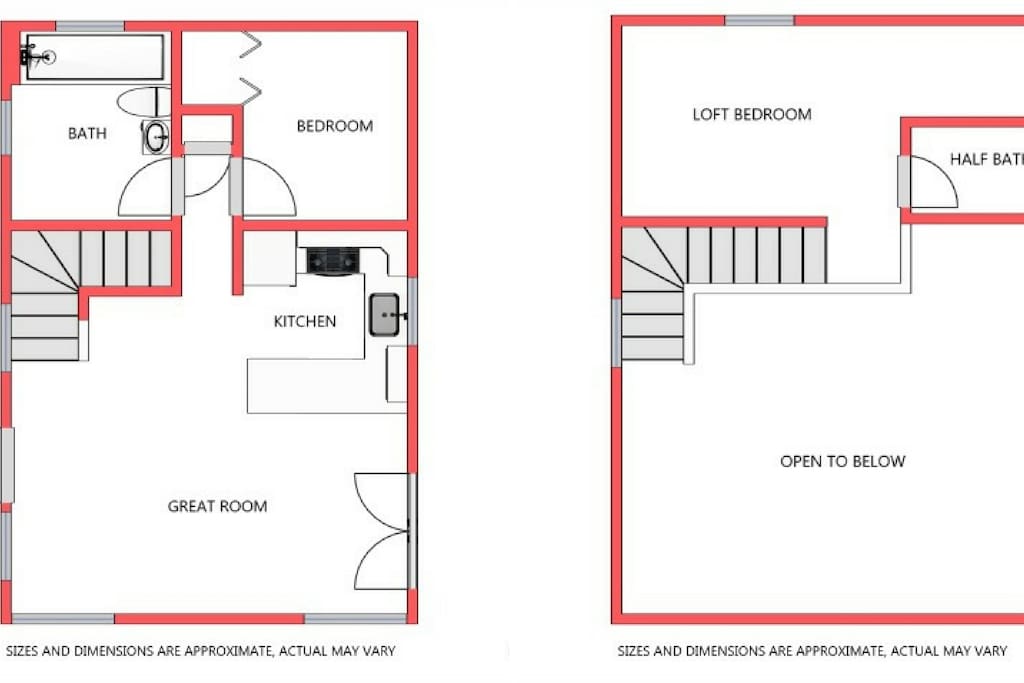 Small - about 900 sq feet, but very open cottage