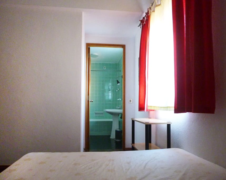 Bed and private Toilet view