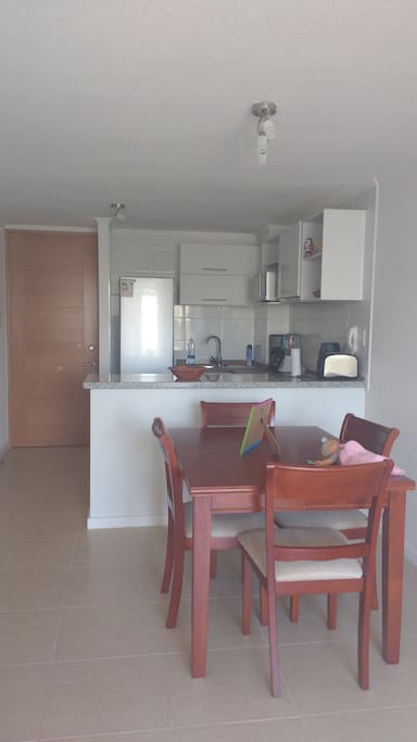 Comedor extensible para seis personas