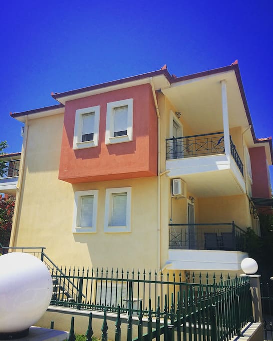 The side of the 2 floor house