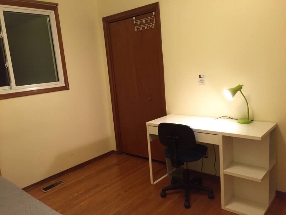 closet, study desk and chair