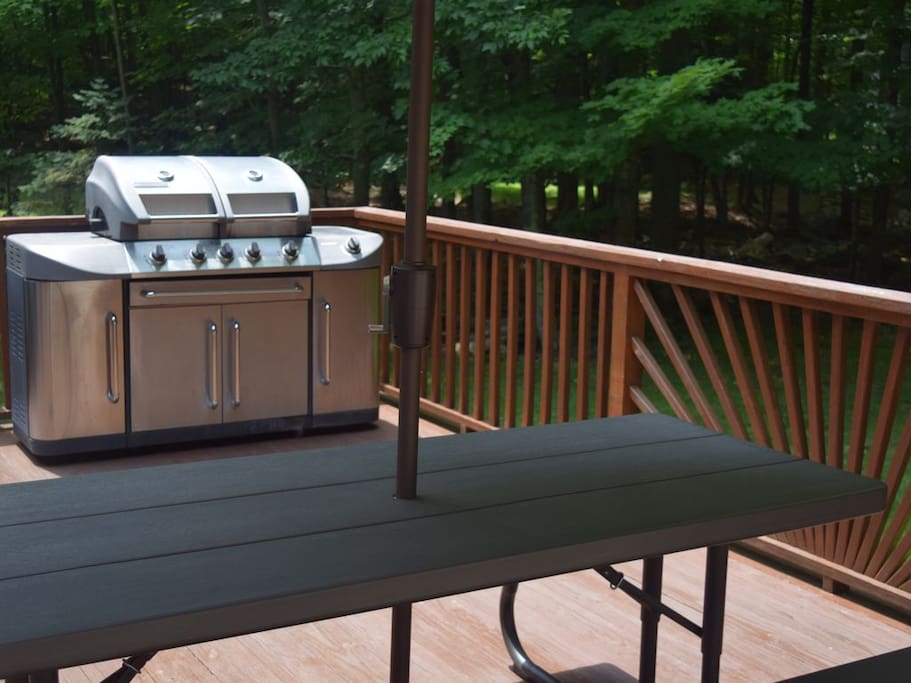 Rear Deck With Barbeque