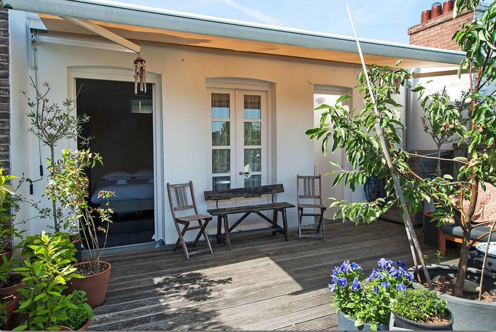 Roof terrace.