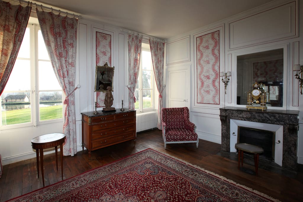 Cheminée et parquet