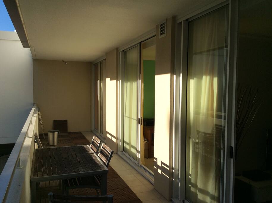 Private balcony.