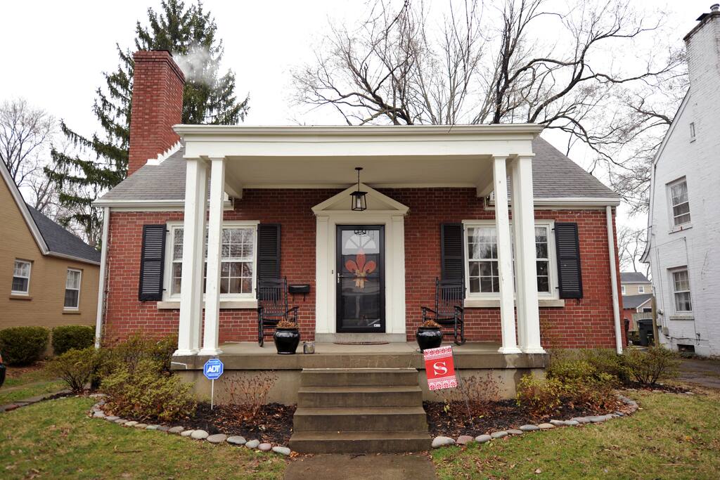 Front porch is a wonderful hangout space