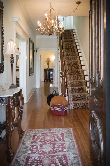 The grand entryway